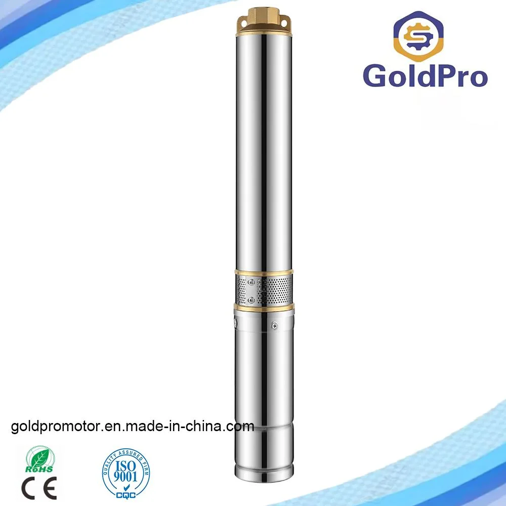4skm 0.25kw-7.5kw Copper Wire 2inch 3inch 4inch 6inch Brass Ss Outlet Borehole Deep Well Borehole Electric Solar Centrifugal Submersible Jet Water Pump