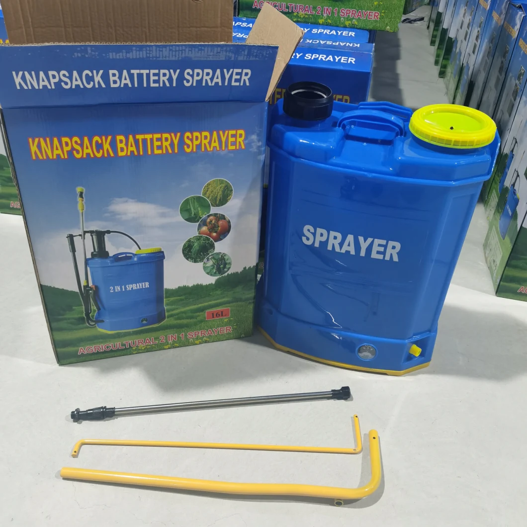 Taizhou Happy Farm Good Quality 16L/18L/20L Agricultural Knapsack/Backpack Battery Electric Type Pump 2 In1 Power Sprayer